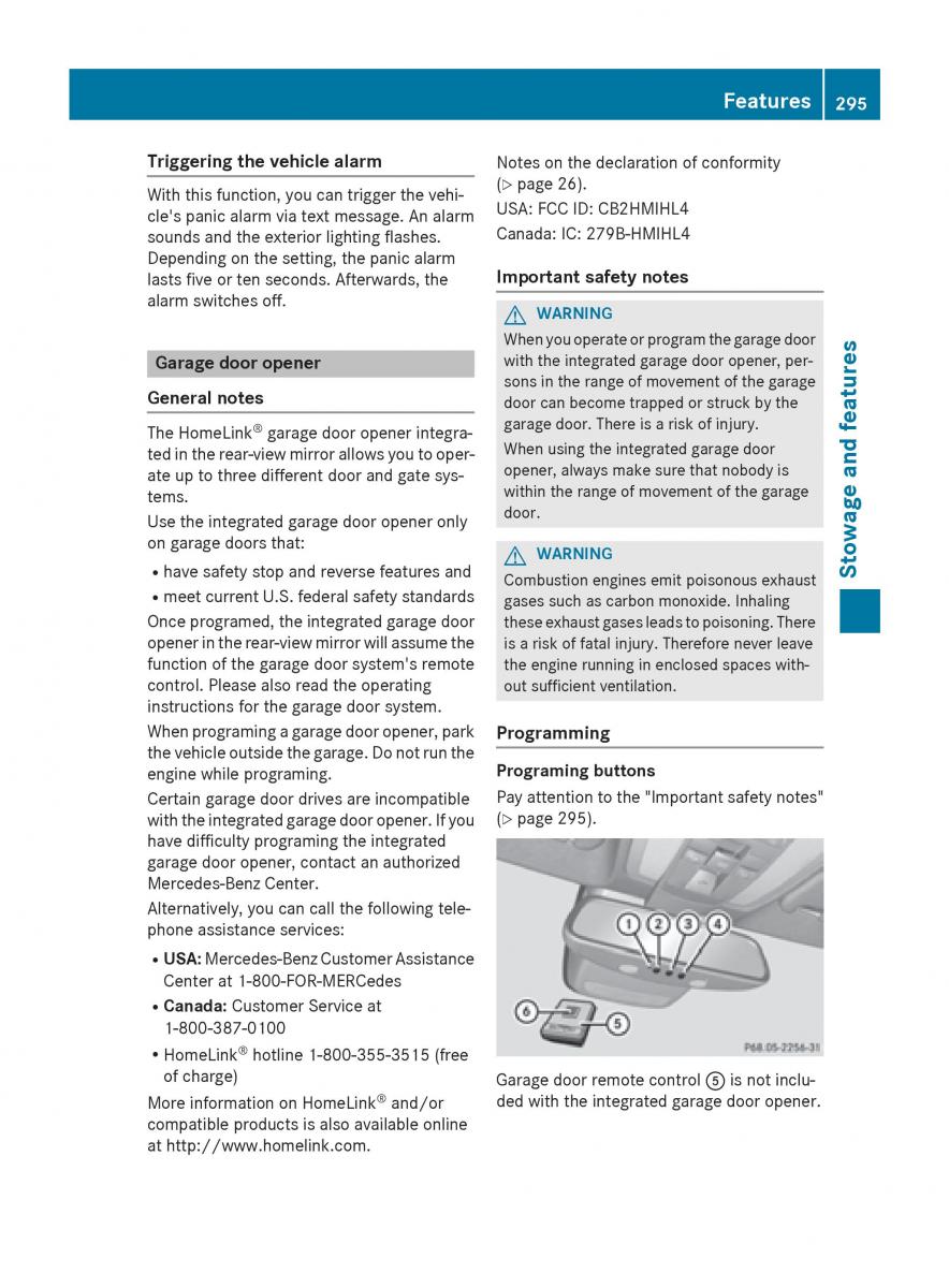 Mercedes Benz GLK Class X204 owners manual / page 297