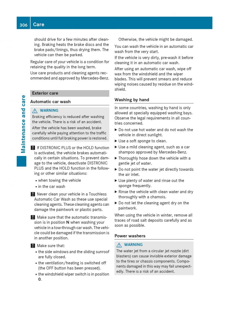 Mercedes Benz GLK Class X204 owners manual / page 308