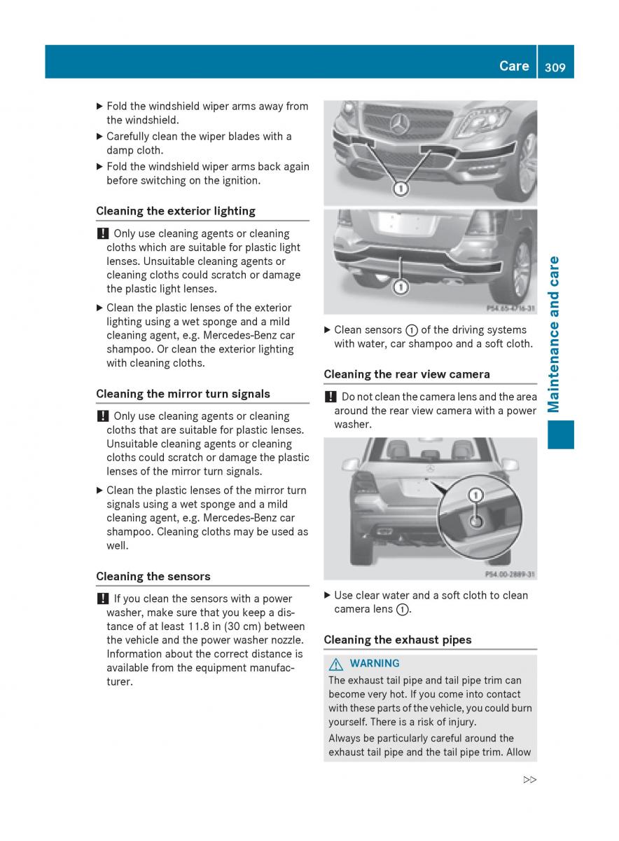 Mercedes Benz GLK Class X204 owners manual / page 311