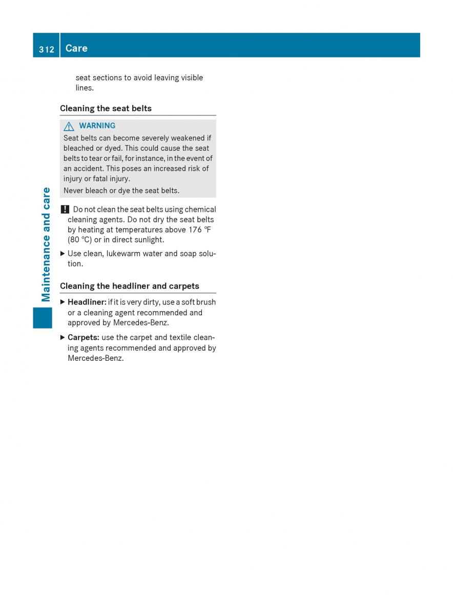 Mercedes Benz GLK Class X204 owners manual / page 314