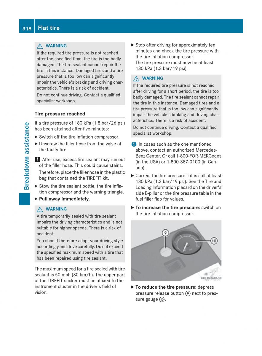 Mercedes Benz GLK Class X204 owners manual / page 320