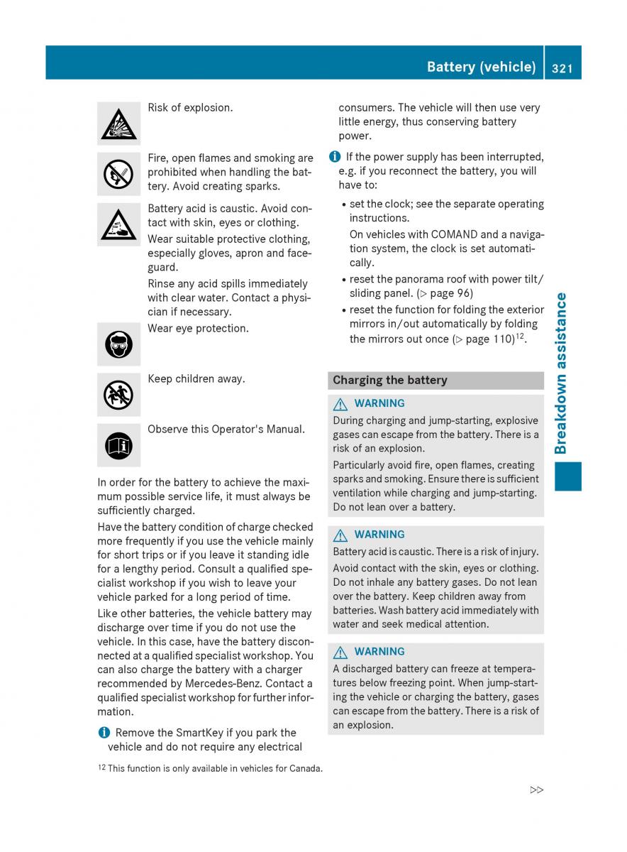 Mercedes Benz GLK Class X204 owners manual / page 323