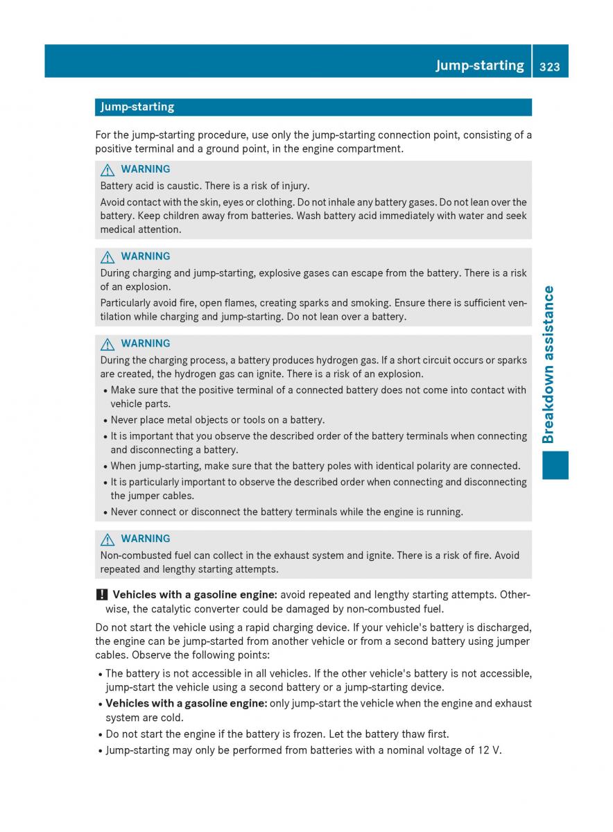 Mercedes Benz GLK Class X204 owners manual / page 325