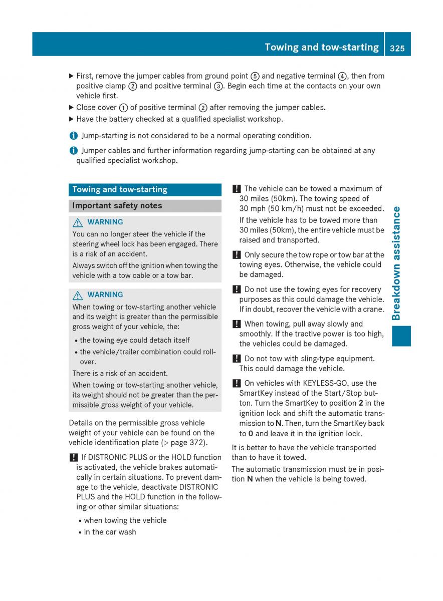 Mercedes Benz GLK Class X204 owners manual / page 327