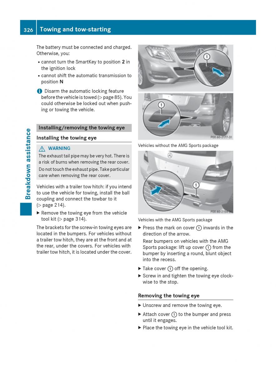 Mercedes Benz GLK Class X204 owners manual / page 328