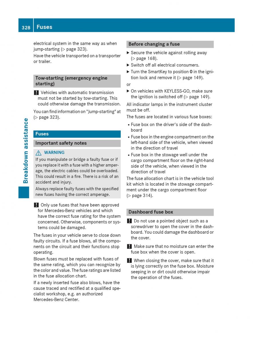 Mercedes Benz GLK Class X204 owners manual / page 330