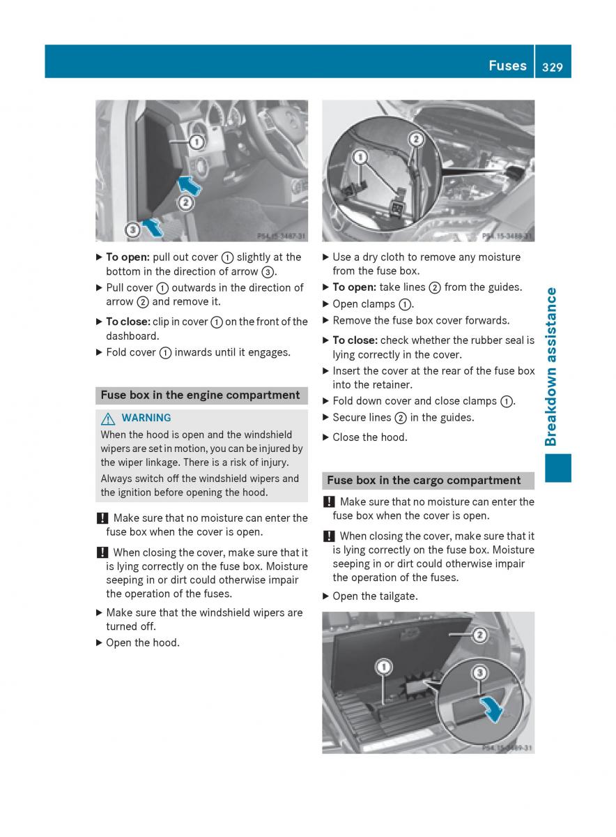 Mercedes Benz GLK Class X204 owners manual / page 331