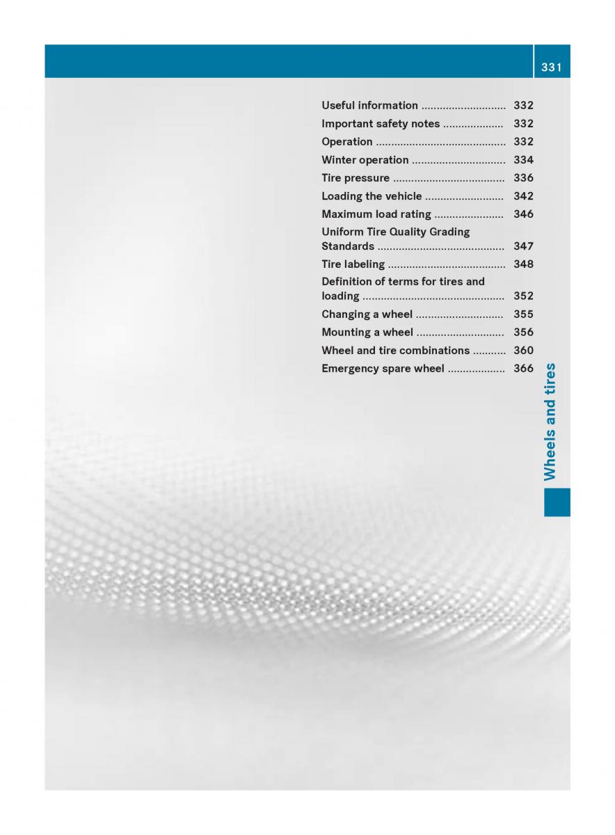 Mercedes Benz GLK Class X204 owners manual / page 333