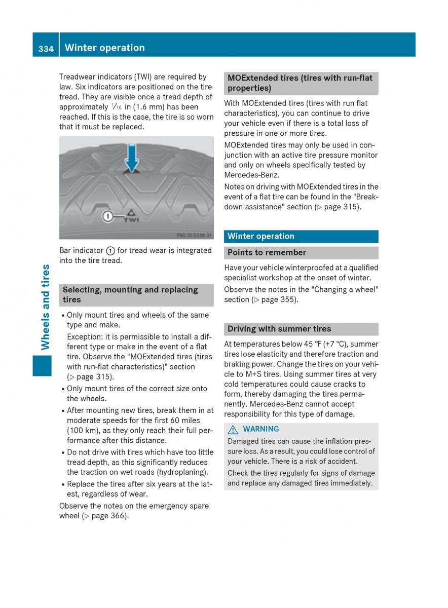 Mercedes Benz GLK Class X204 owners manual / page 336