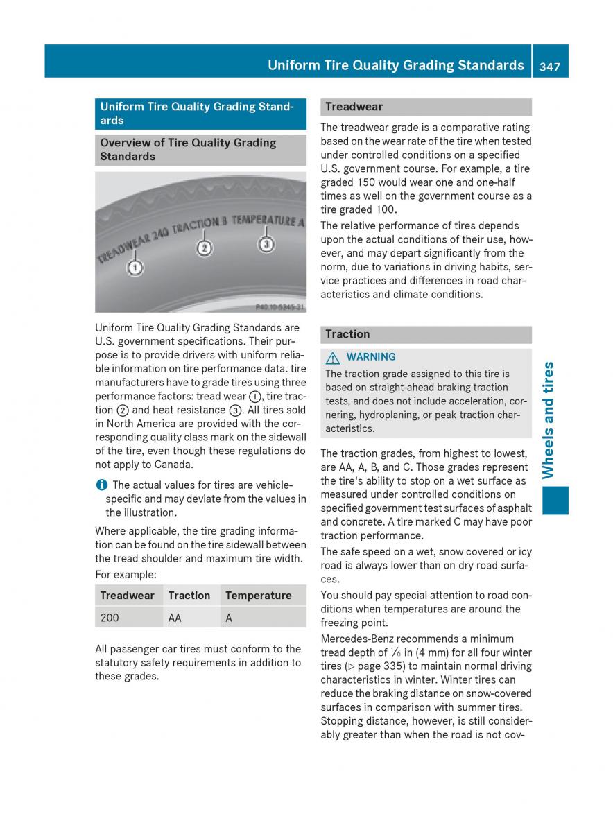 Mercedes Benz GLK Class X204 owners manual / page 349