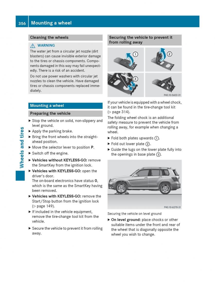 Mercedes Benz GLK Class X204 owners manual / page 358