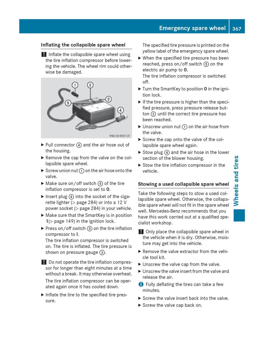 Mercedes Benz GLK Class X204 owners manual / page 369