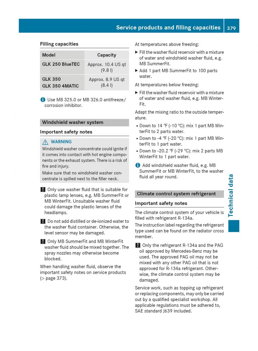 Mercedes Benz GLK Class X204 owners manual / page 381