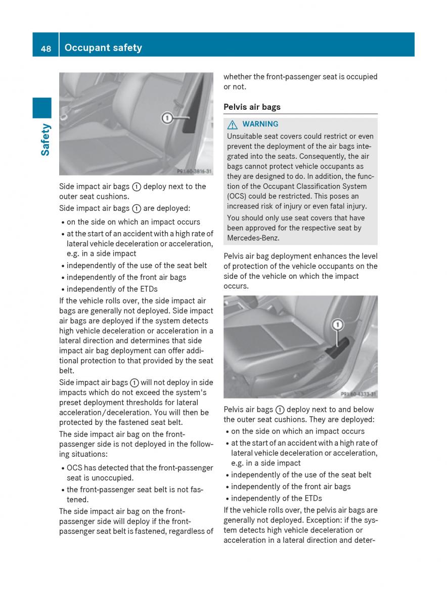 Mercedes Benz GLK Class X204 owners manual / page 50