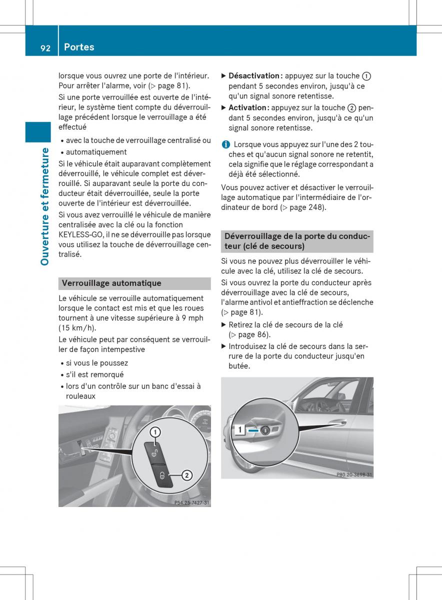 Mercedes Benz GLK Class X204 manuel du proprietaire / page 94