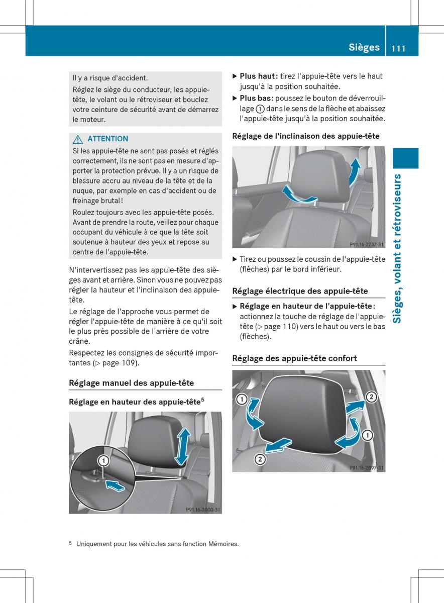 Mercedes Benz GLK Class X204 manuel du proprietaire / page 113