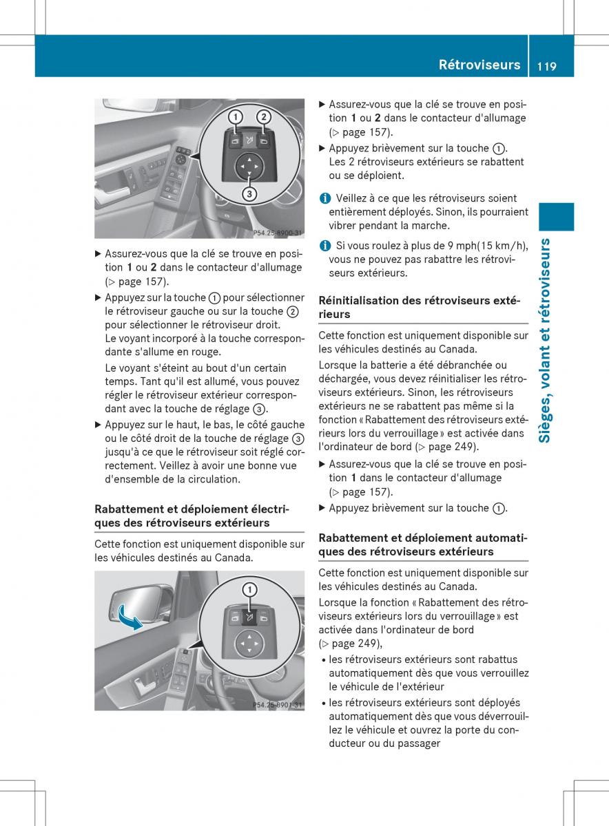 Mercedes Benz GLK Class X204 manuel du proprietaire / page 121