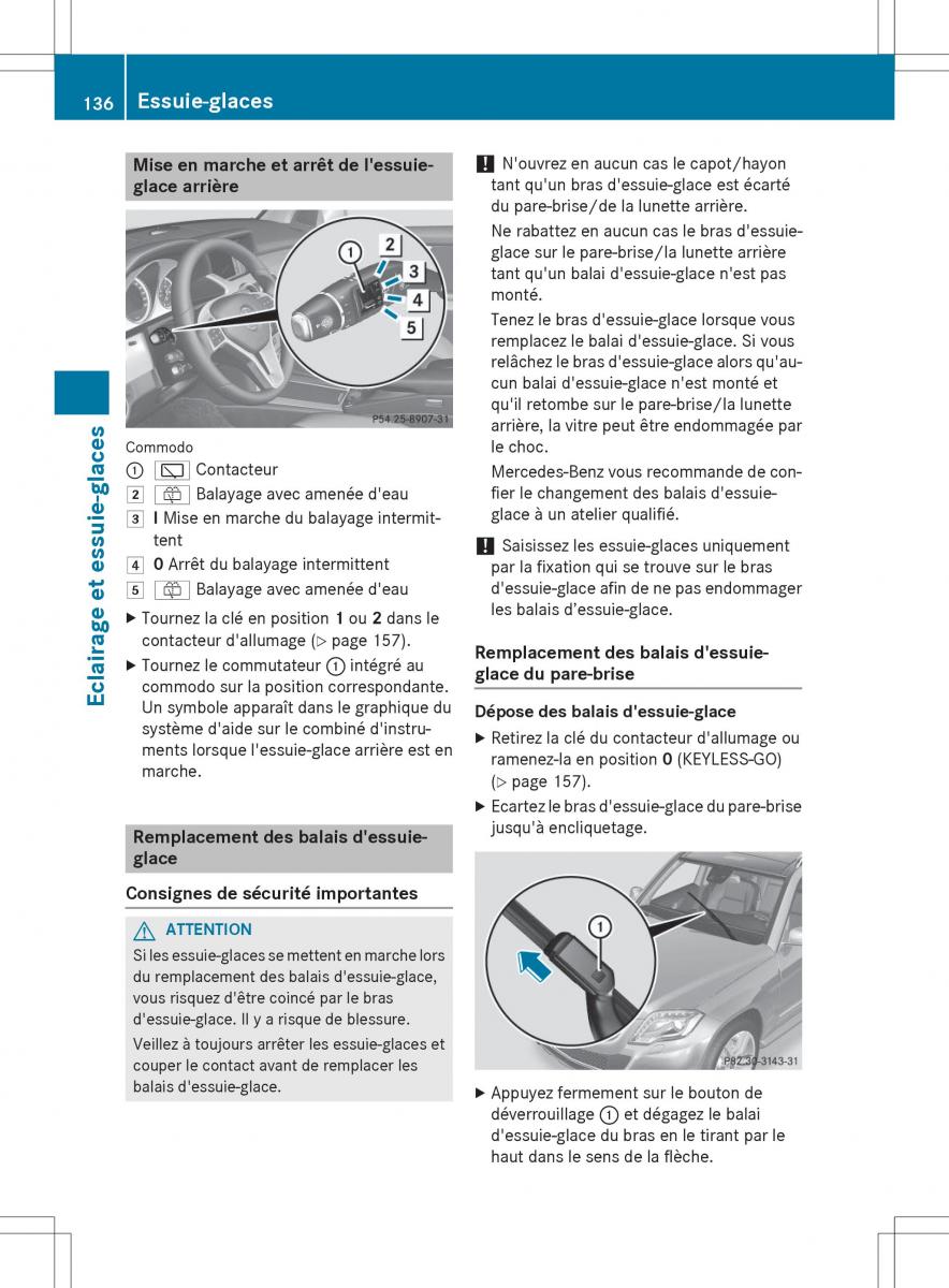 Mercedes Benz GLK Class X204 manuel du proprietaire / page 138