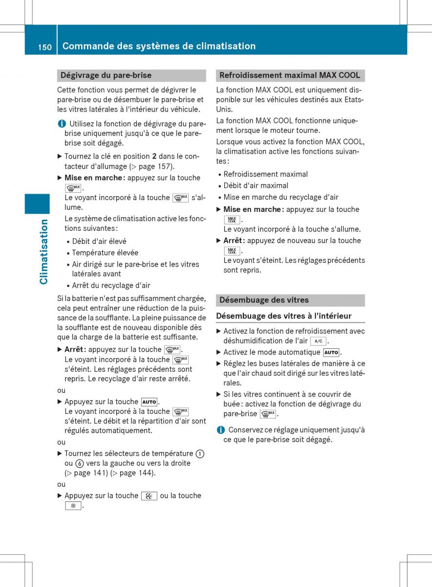 Mercedes Benz GLK Class X204 manuel du proprietaire / page 152