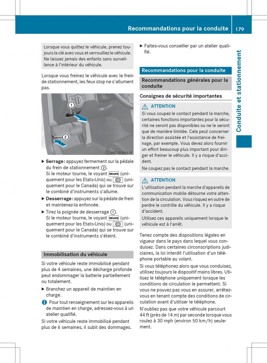 Mercedes Benz GLK Class X204 manuel du proprietaire / page 181