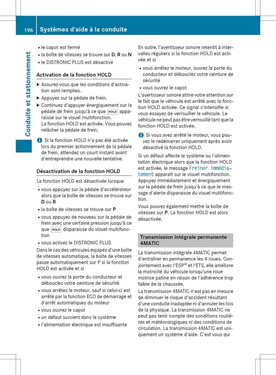 Mercedes Benz GLK Class X204 manuel du proprietaire / page 198