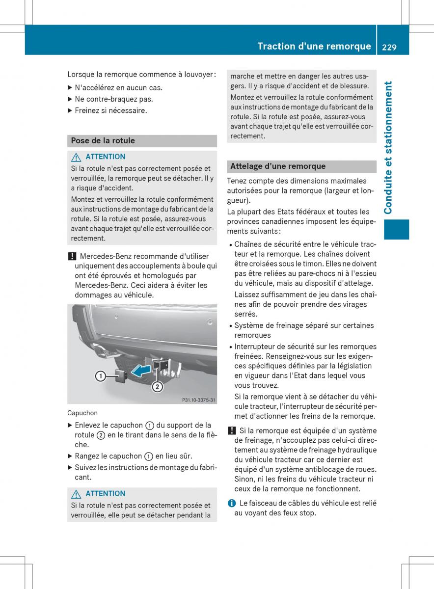 Mercedes Benz GLK Class X204 manuel du proprietaire / page 231