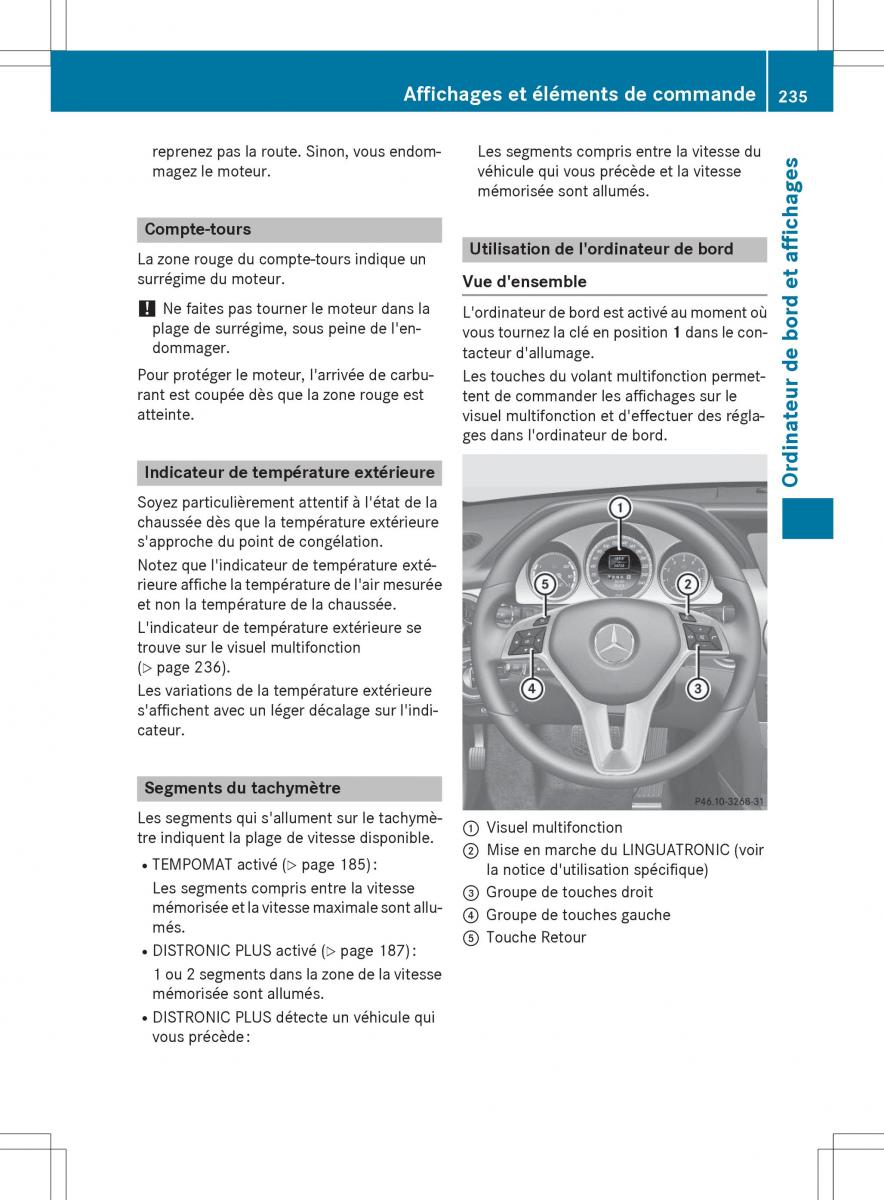 Mercedes Benz GLK Class X204 manuel du proprietaire / page 237