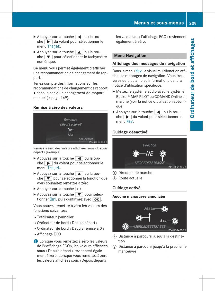 Mercedes Benz GLK Class X204 manuel du proprietaire / page 241