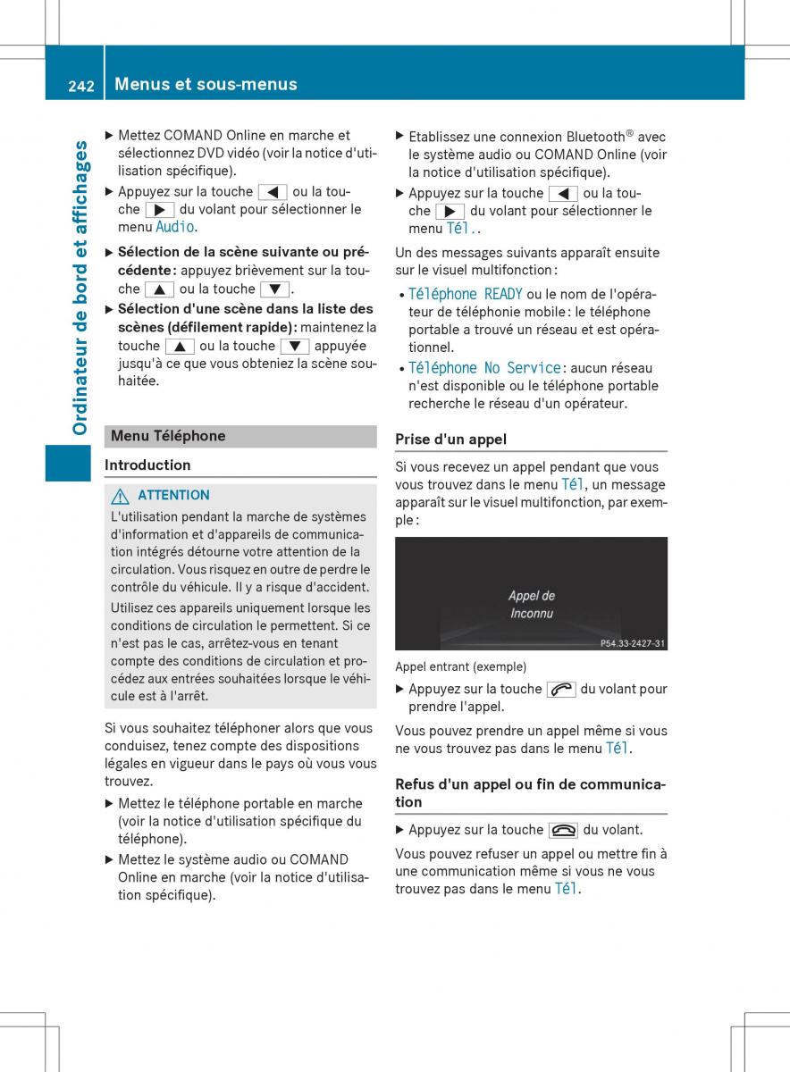 Mercedes Benz GLK Class X204 manuel du proprietaire / page 244