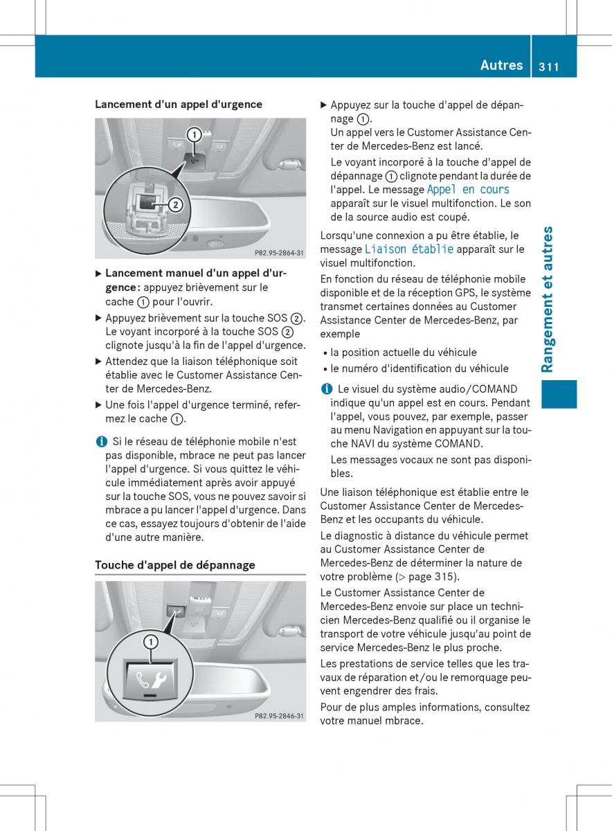 Mercedes Benz GLK Class X204 manuel du proprietaire / page 313