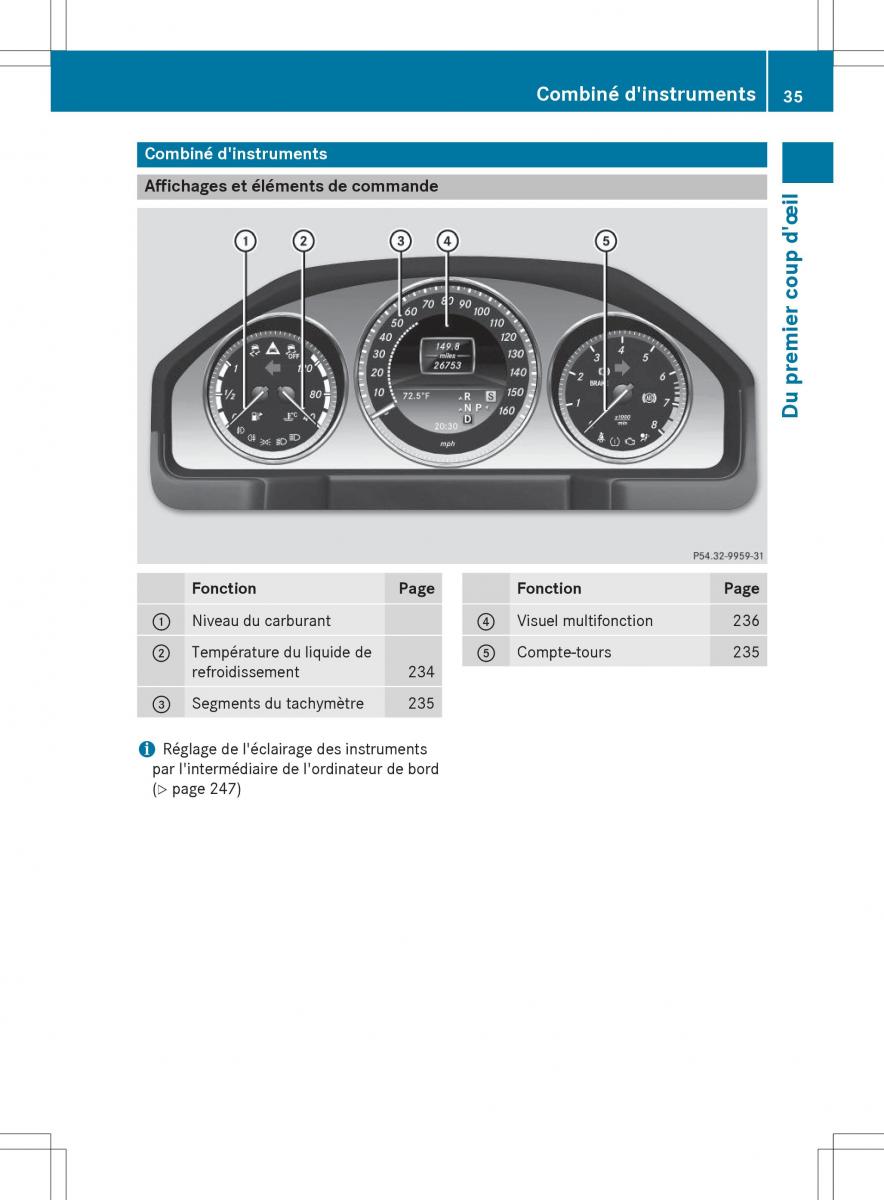 Mercedes Benz GLK Class X204 manuel du proprietaire / page 37