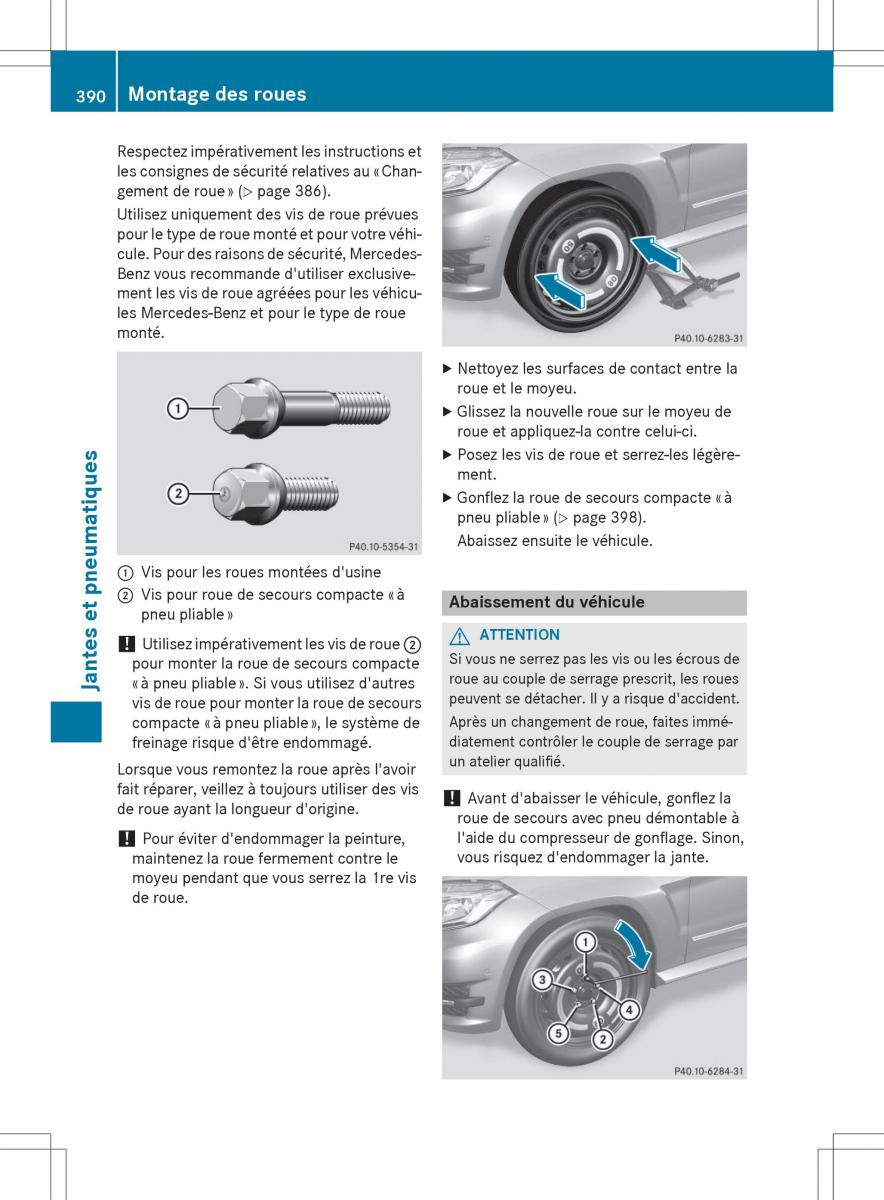Mercedes Benz GLK Class X204 manuel du proprietaire / page 392