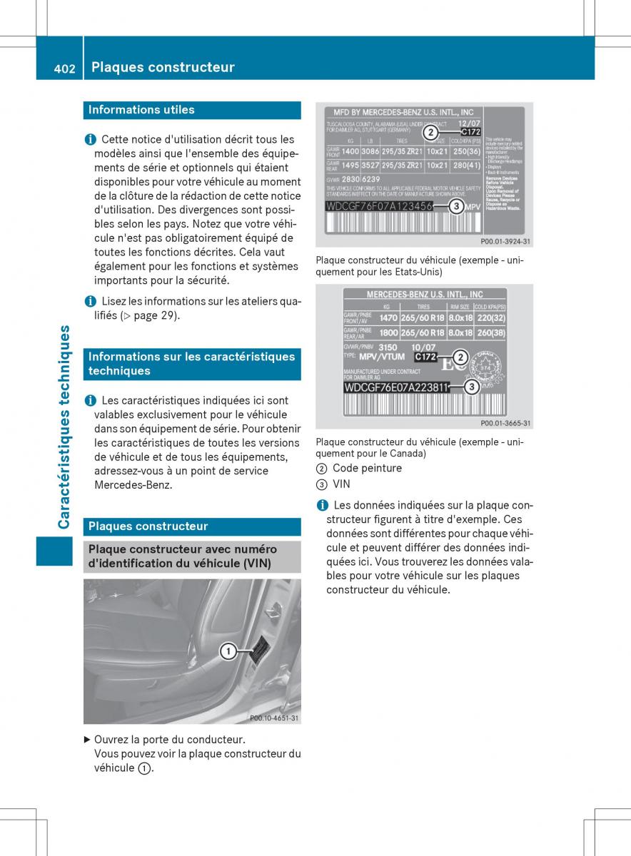 Mercedes Benz GLK Class X204 manuel du proprietaire / page 404