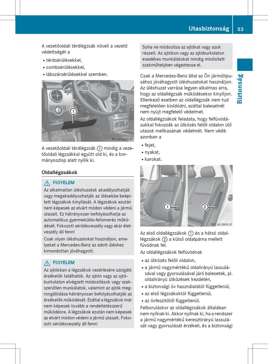 Mercedes Benz GLK Class X204 Kezelesi utmutato / page 55