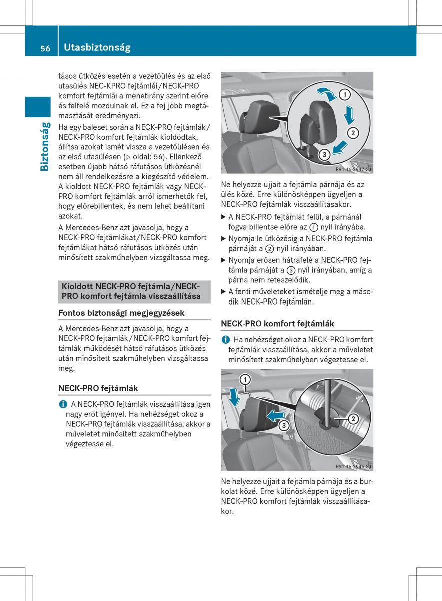 Mercedes Benz GLK Class X204 Kezelesi utmutato / page 58