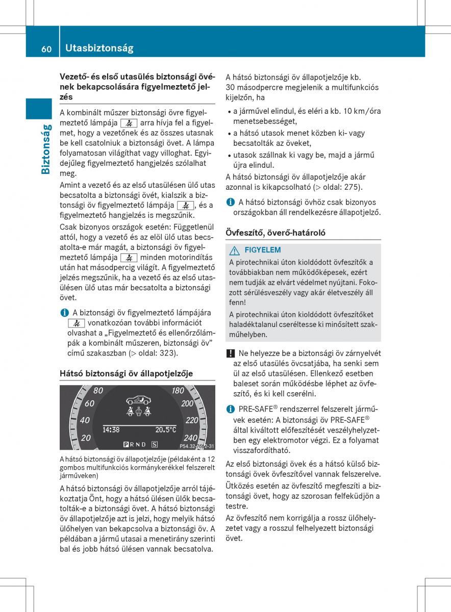 Mercedes Benz GLK Class X204 Kezelesi utmutato / page 62