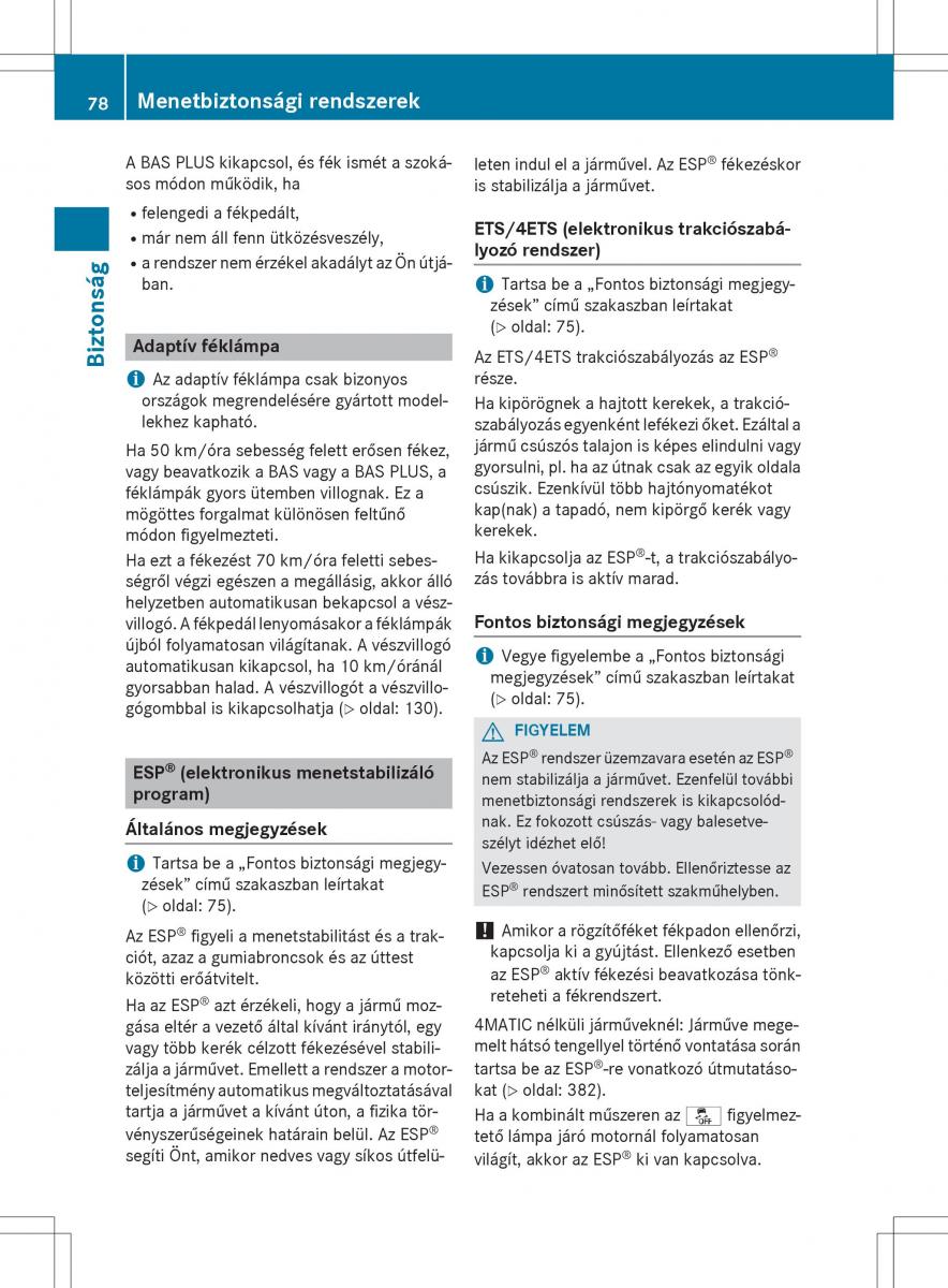 Mercedes Benz GLK Class X204 Kezelesi utmutato / page 80