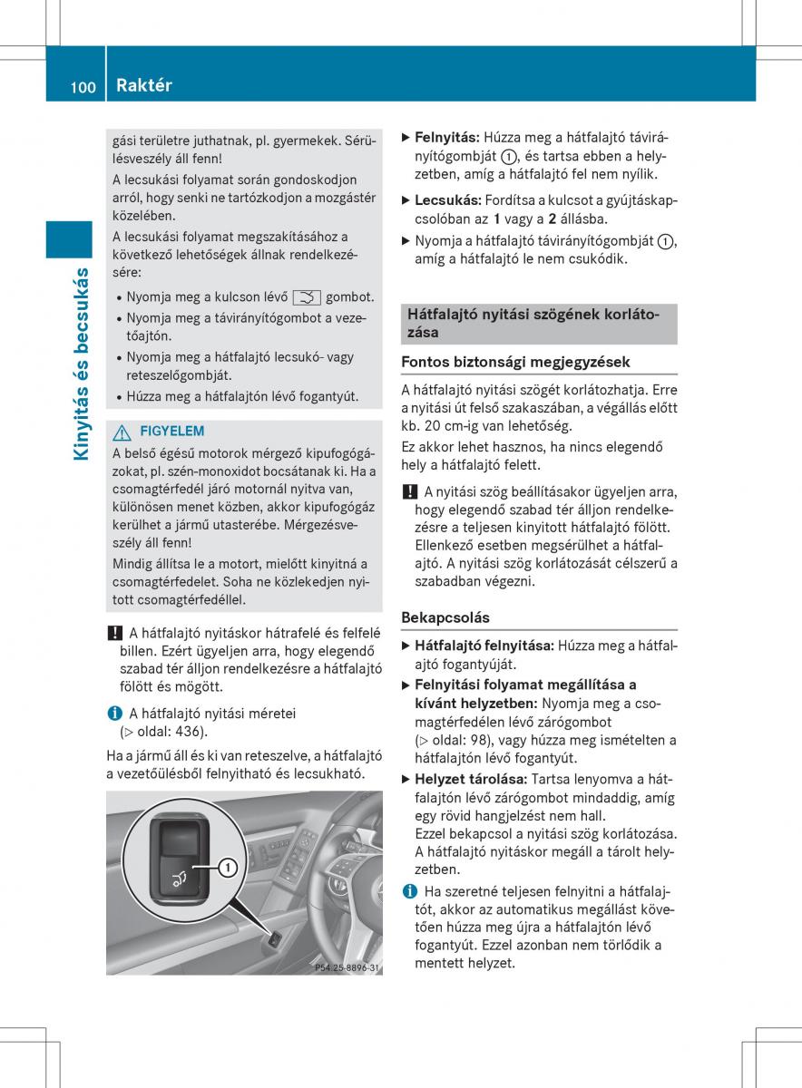 Mercedes Benz GLK Class X204 Kezelesi utmutato / page 102