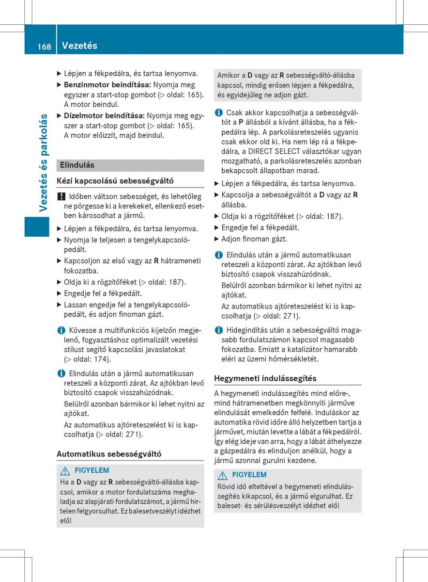 Mercedes Benz GLK Class X204 Kezelesi utmutato / page 170