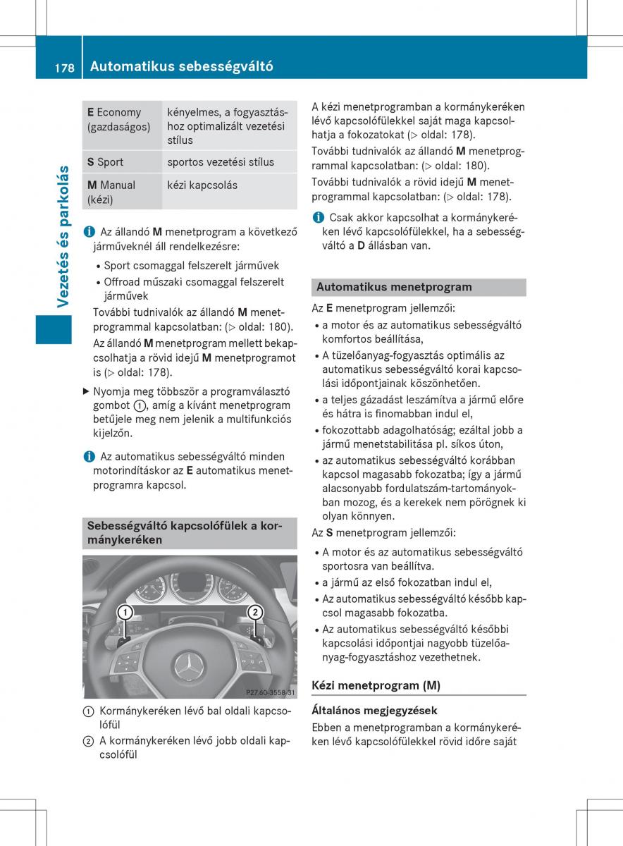 Mercedes Benz GLK Class X204 Kezelesi utmutato / page 180