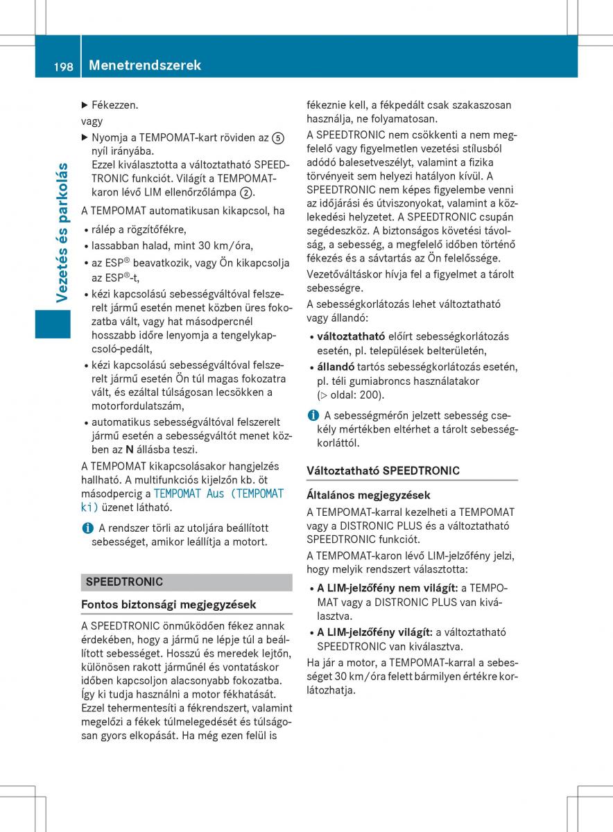 Mercedes Benz GLK Class X204 Kezelesi utmutato / page 200