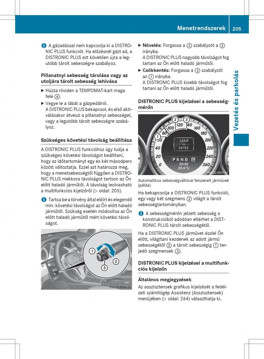 Mercedes Benz GLK Class X204 Kezelesi utmutato / page 207