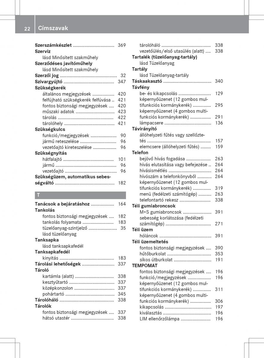 Mercedes Benz GLK Class X204 Kezelesi utmutato / page 24