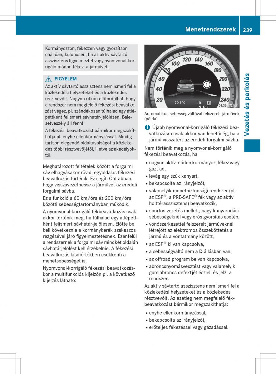 Mercedes Benz GLK Class X204 Kezelesi utmutato / page 241