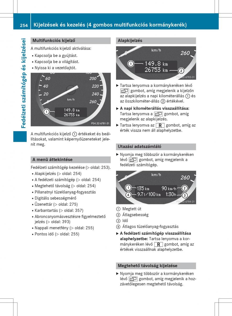 Mercedes Benz GLK Class X204 Kezelesi utmutato / page 256