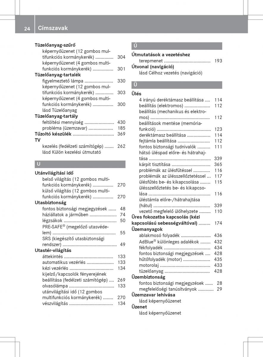 Mercedes Benz GLK Class X204 Kezelesi utmutato / page 26