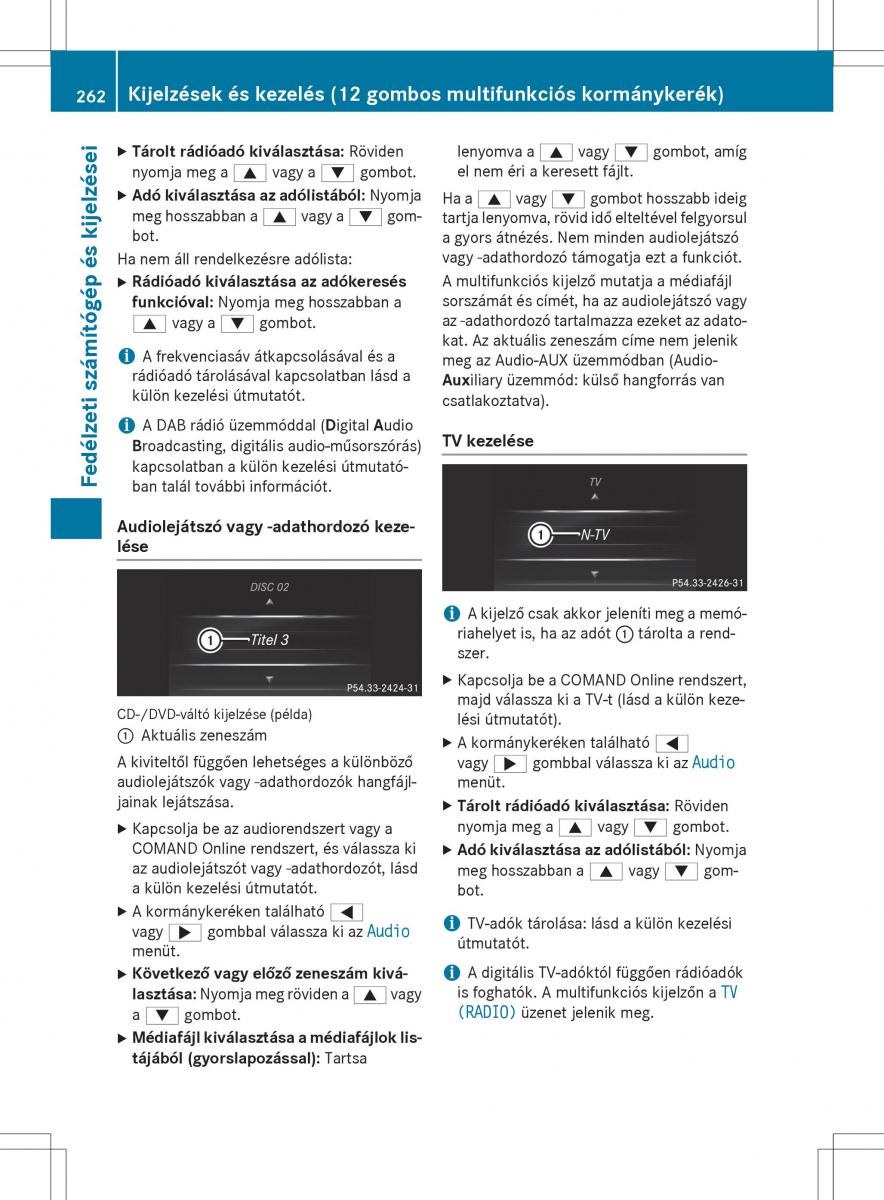 Mercedes Benz GLK Class X204 Kezelesi utmutato / page 264