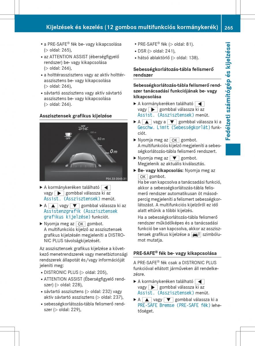 Mercedes Benz GLK Class X204 Kezelesi utmutato / page 267