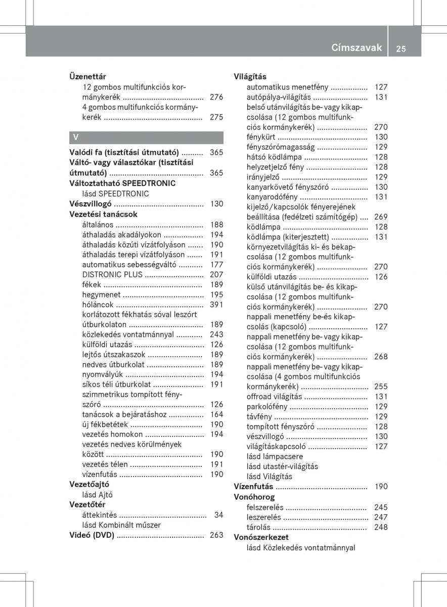 Mercedes Benz GLK Class X204 Kezelesi utmutato / page 27