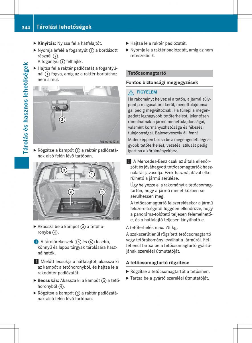 Mercedes Benz GLK Class X204 Kezelesi utmutato / page 346